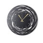 Wallity Reloj de Pared Decorativo de Metal Negro 50x50 cm